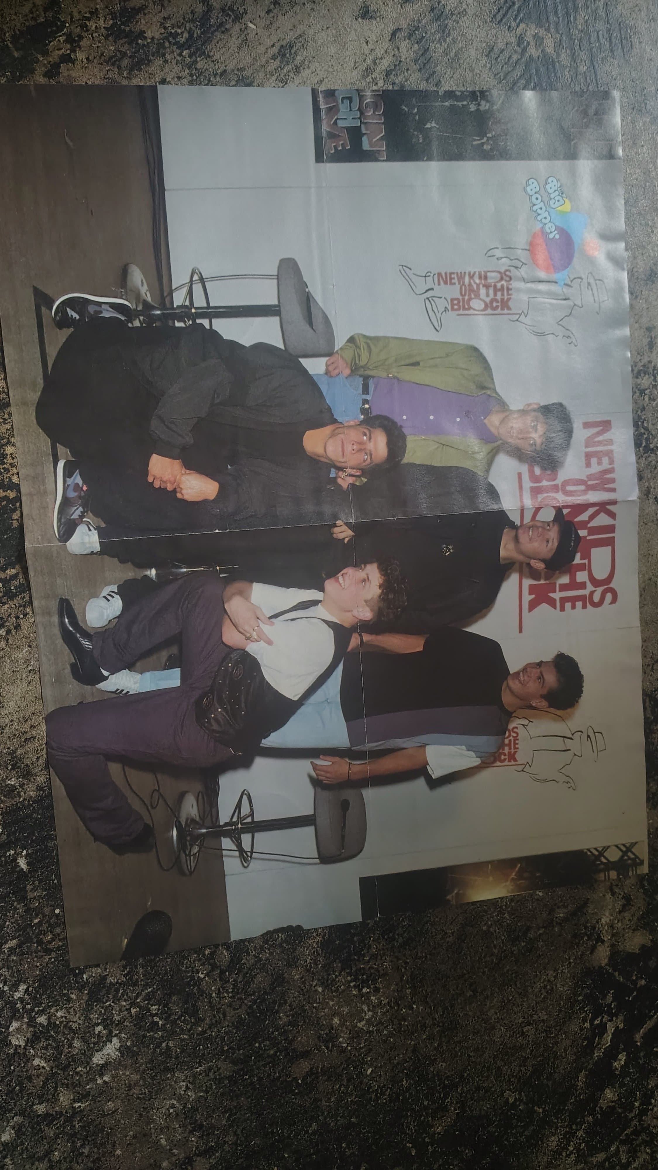 Vintage New Kids on the Block Poster 1980s