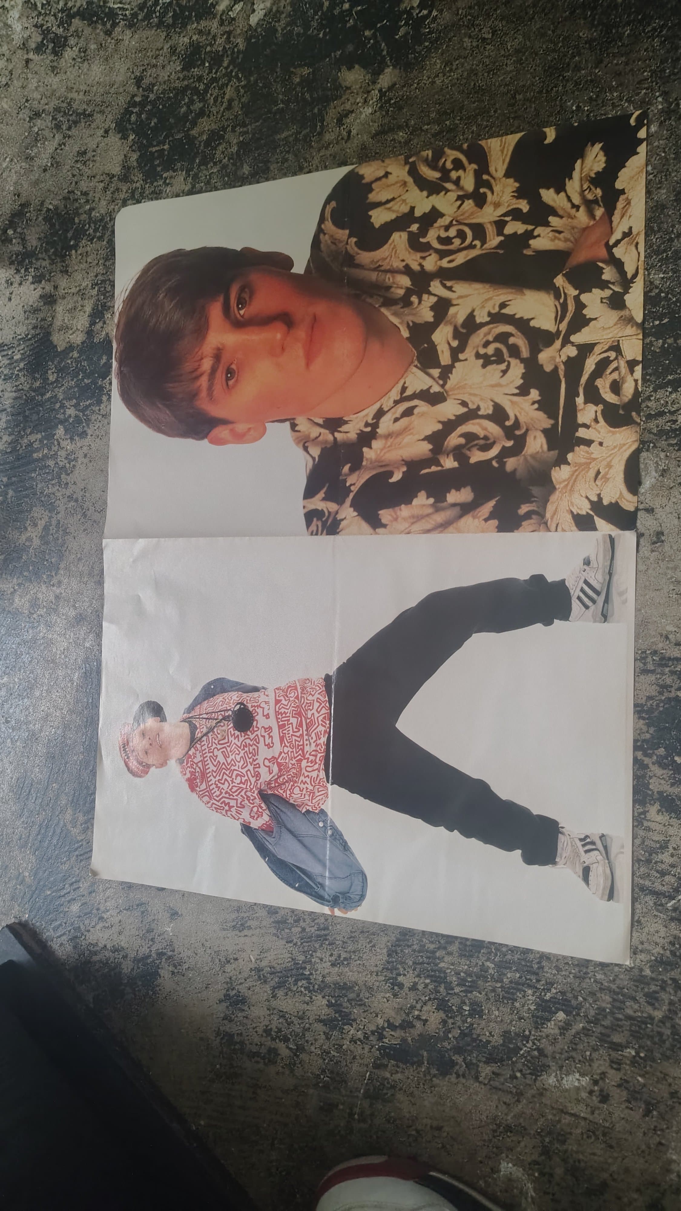 Vintage 80s Fashion Poster with Graphic Print