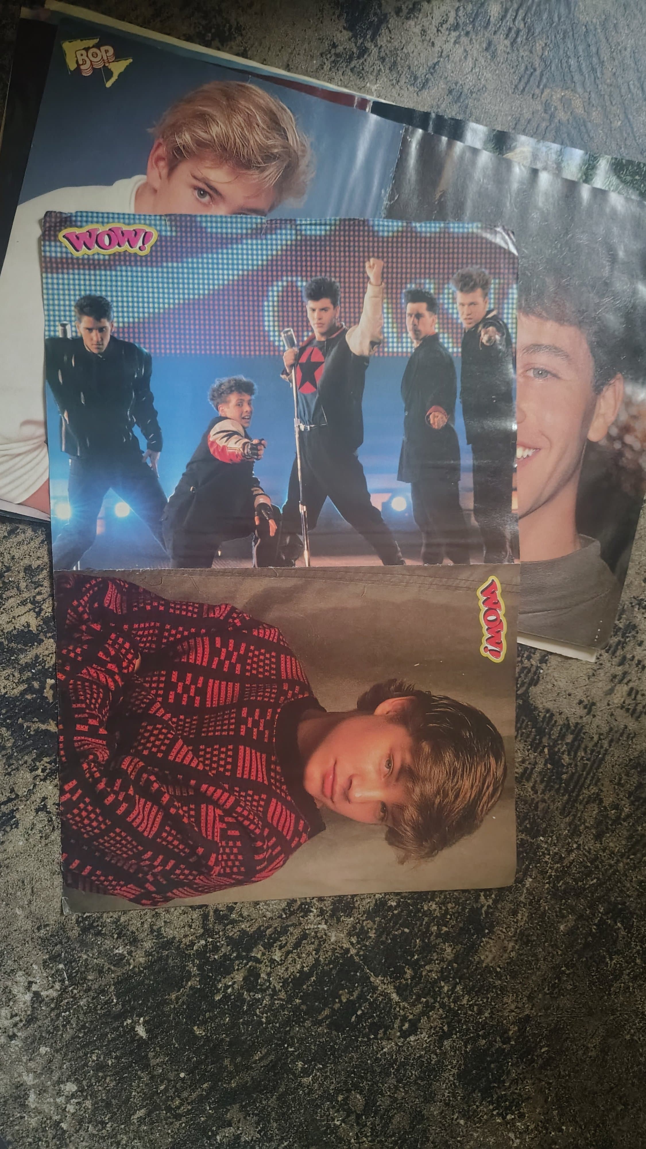 Vintage 1980s Teen Idol Posters WOW BOP Magazine