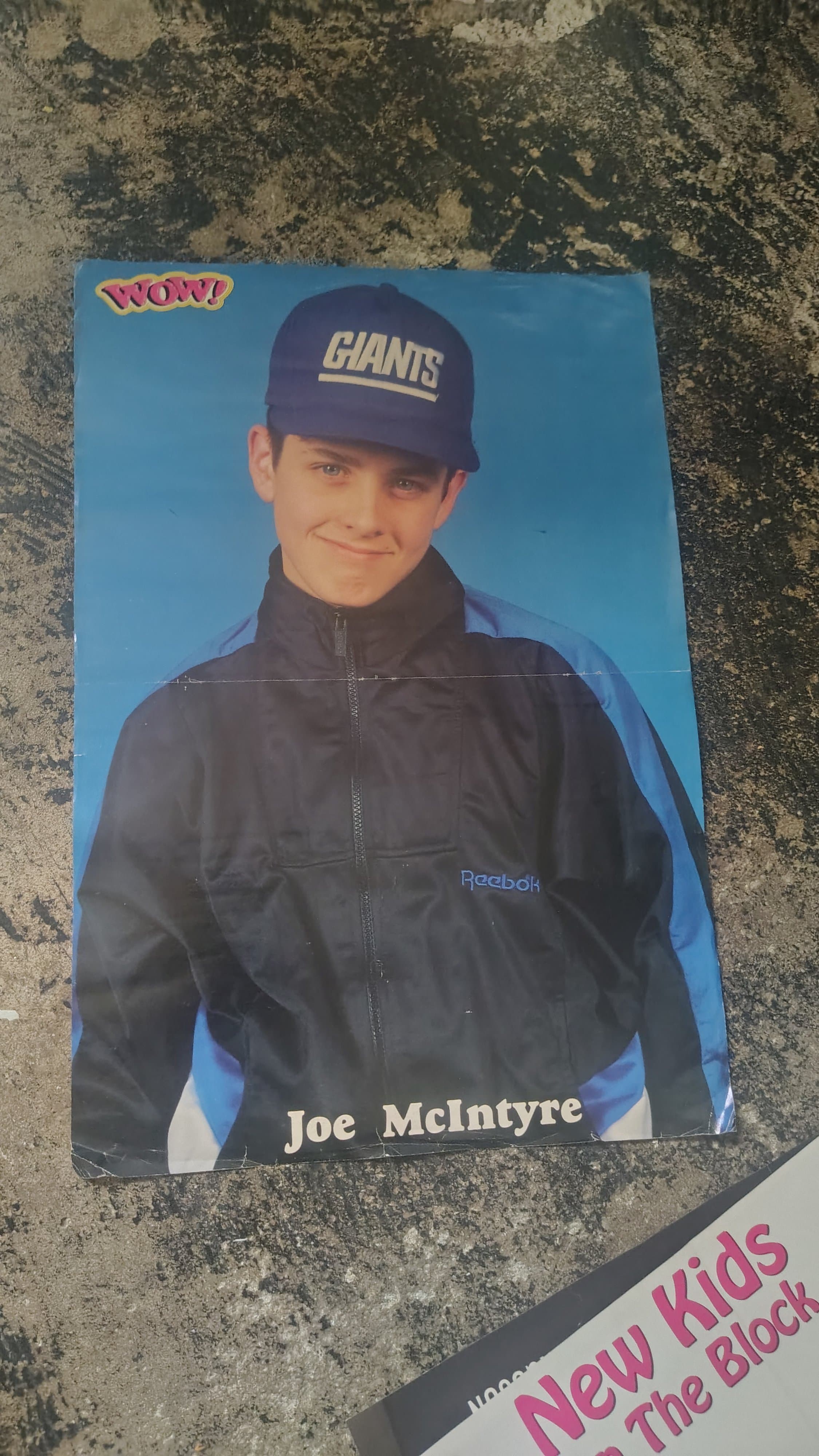 Vintage Joe McIntyre Poster WOW Magazine 1980s