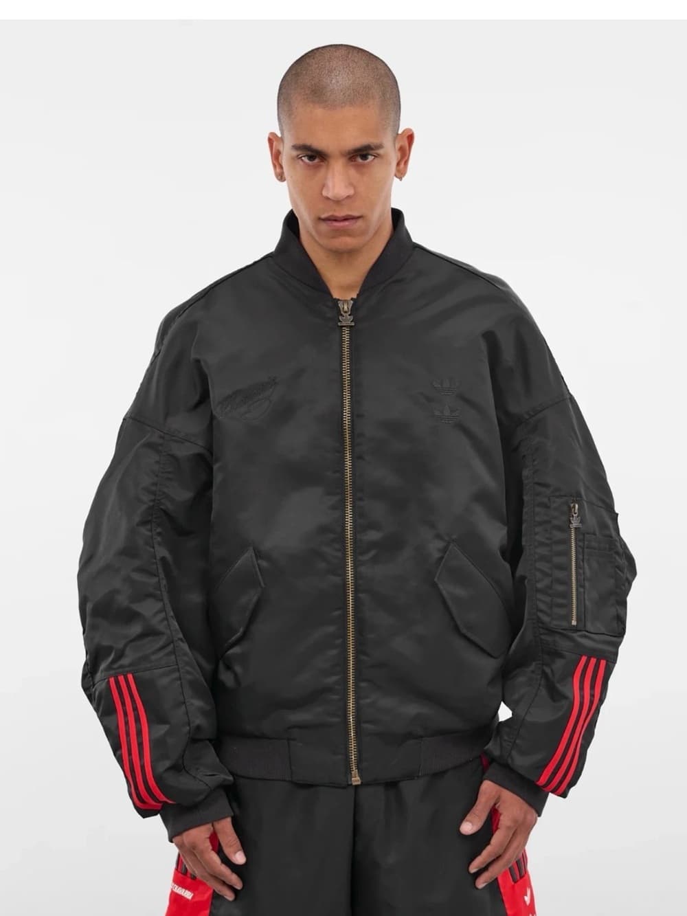 Willy Chavarria x Adidas Satin Bomber Jacket Size Large - Sold Out!