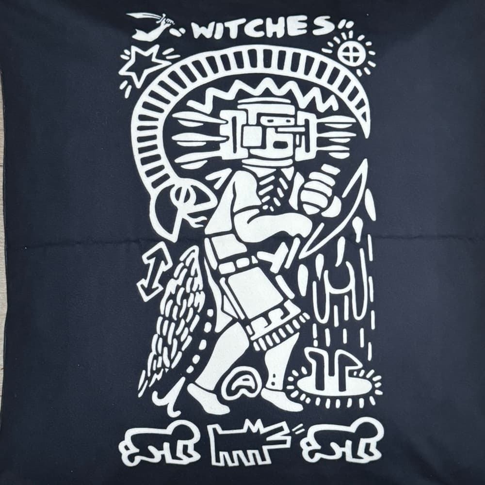 Vivienne Westwood inspired Keith Haring Witches cushion cover