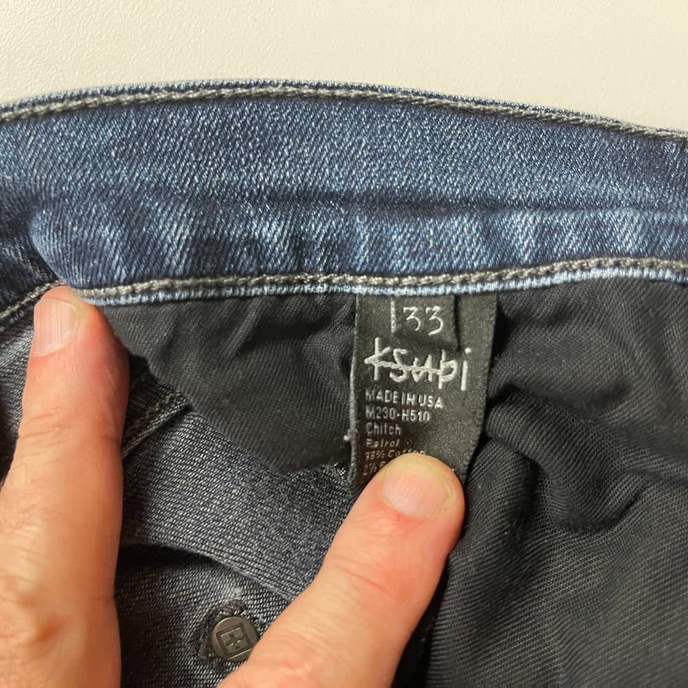 Early Ksubi Jeans Overdye Blue Luxury Streetwear Denim 36