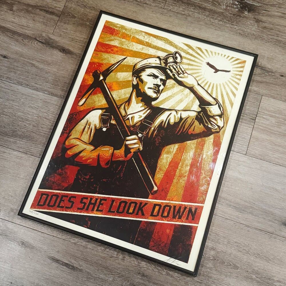 SHEPARD FAIREY "High Flying' Bird"- signed original Print 2012. 408/450