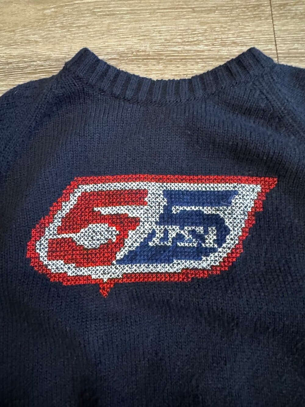 Vintage 55DSL Diesel navy blue knit sweater. Size Large