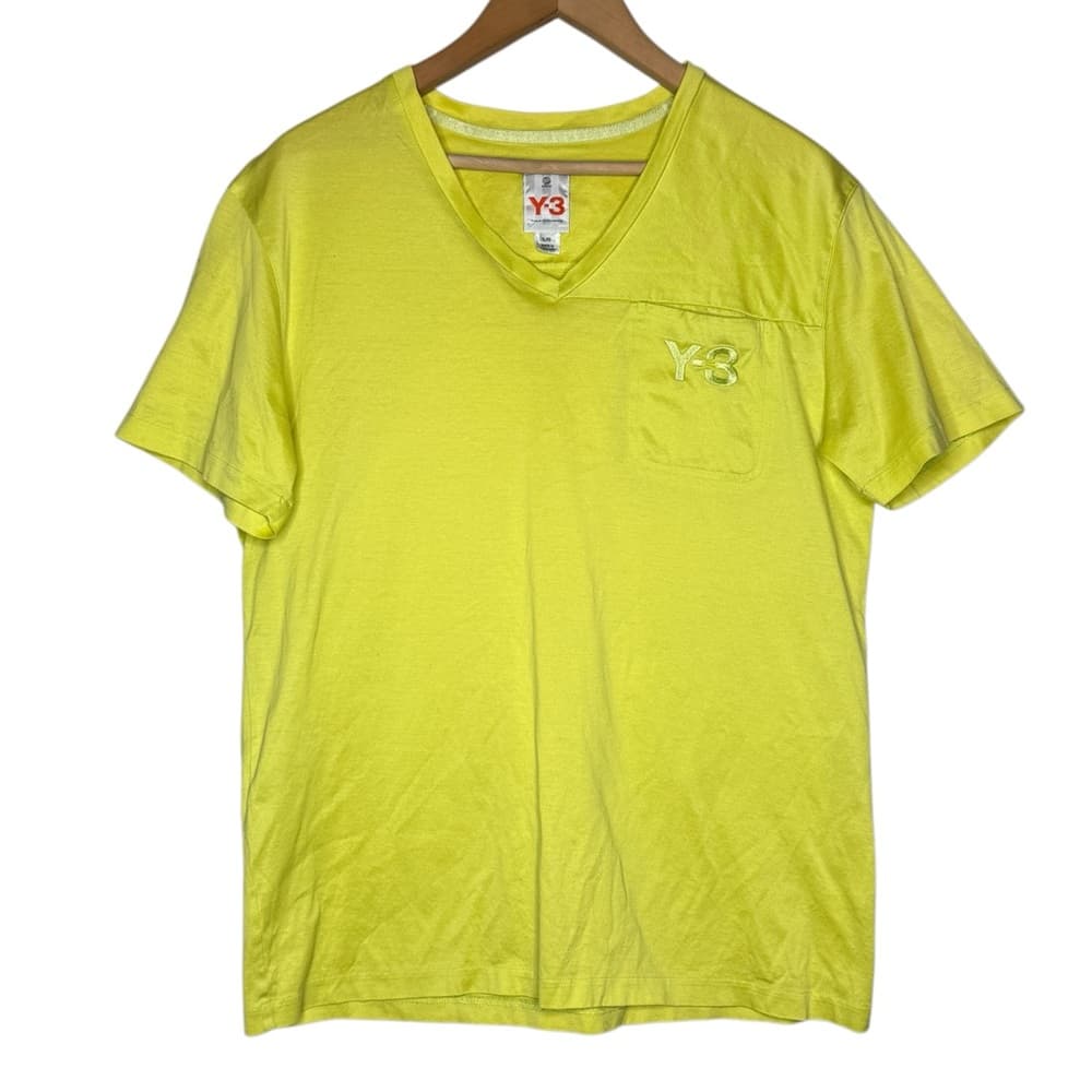 Y-3 Yohji Yamamoto V-Neck Short Sleeve T-Shirt Men’s Sz L