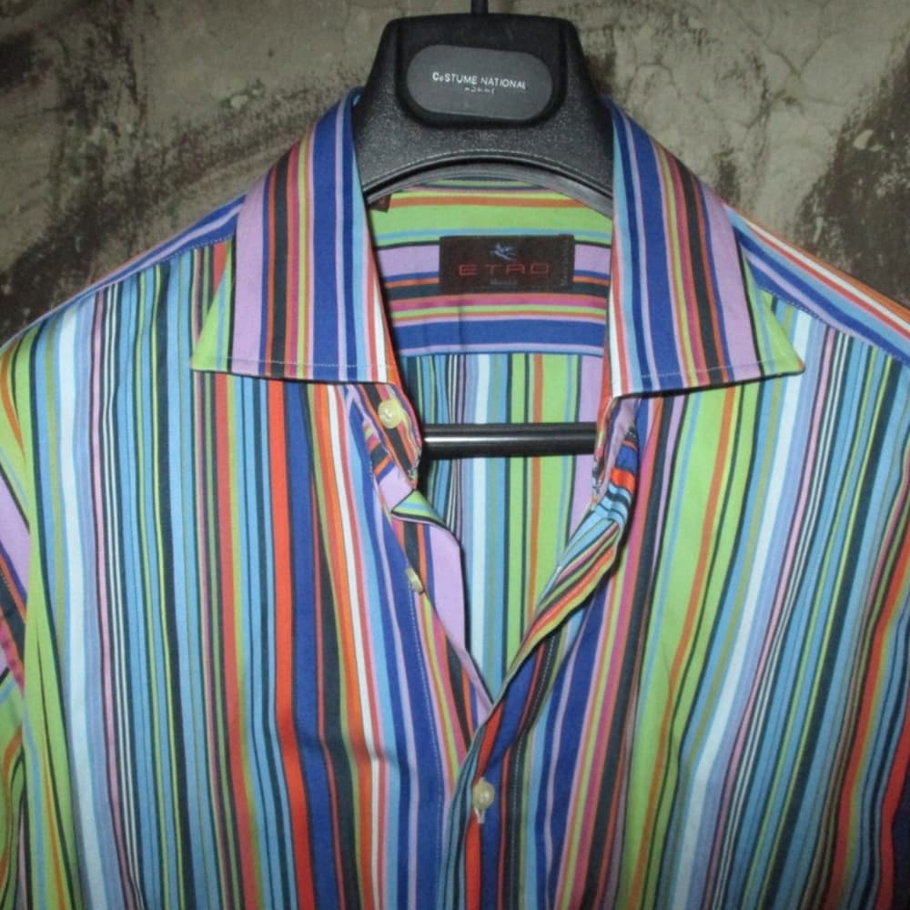Etro Multi color stripe shirt