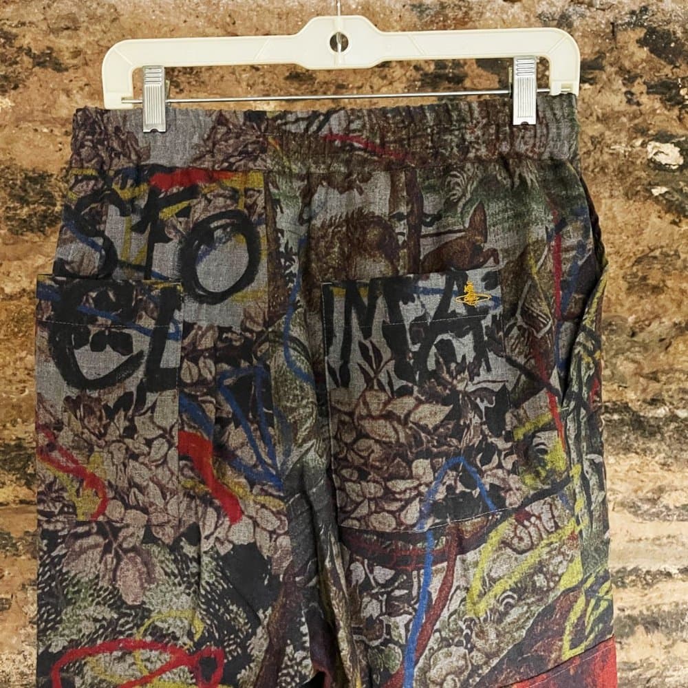 Vivienne Westwood fall 2019 climate protest cargo style pants