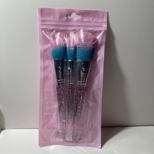 SLMISSGLAM Stay Sparkly 3 Piece Glitter Ombre Brush set MS10 MSO5 AND MS04 NIP