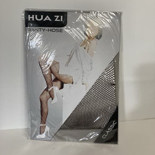 Vintage Deadstock Brown Fishnet Stockings One Size READ DESCRIPTION Hua Zi
