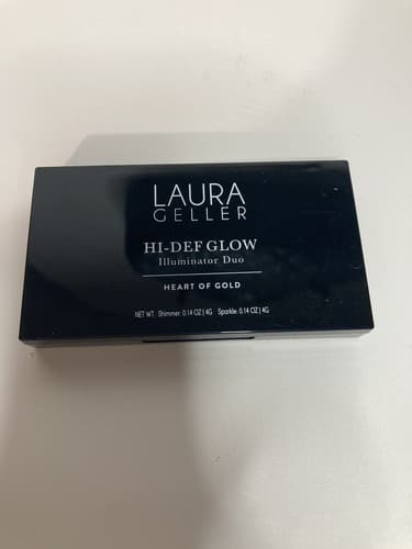 LAURA GELLER Hi-Def Glow Illuminator Duo HEART OF GOLD Shimmer+Sparkle 8grams
