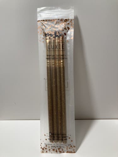 Luxie Gold Sparkle 4 Piece Makeup Brush Set New In Package Brushes