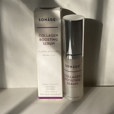 Sonage Collagen Boosting Serum Boxed 0.5 Oz. Vegan Collagen