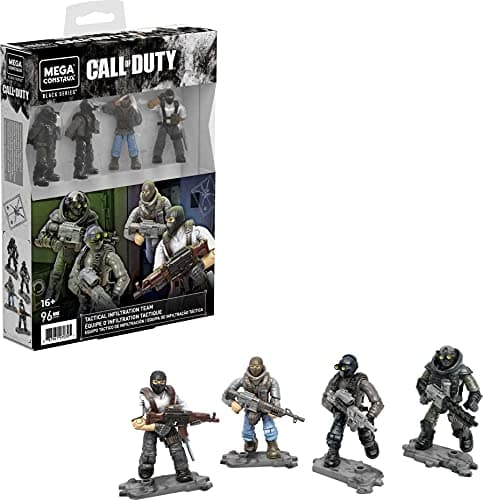 MEGA Call of Duty Tactical Infiltration Team Building Kit with 4 Figures (96 Pieces)