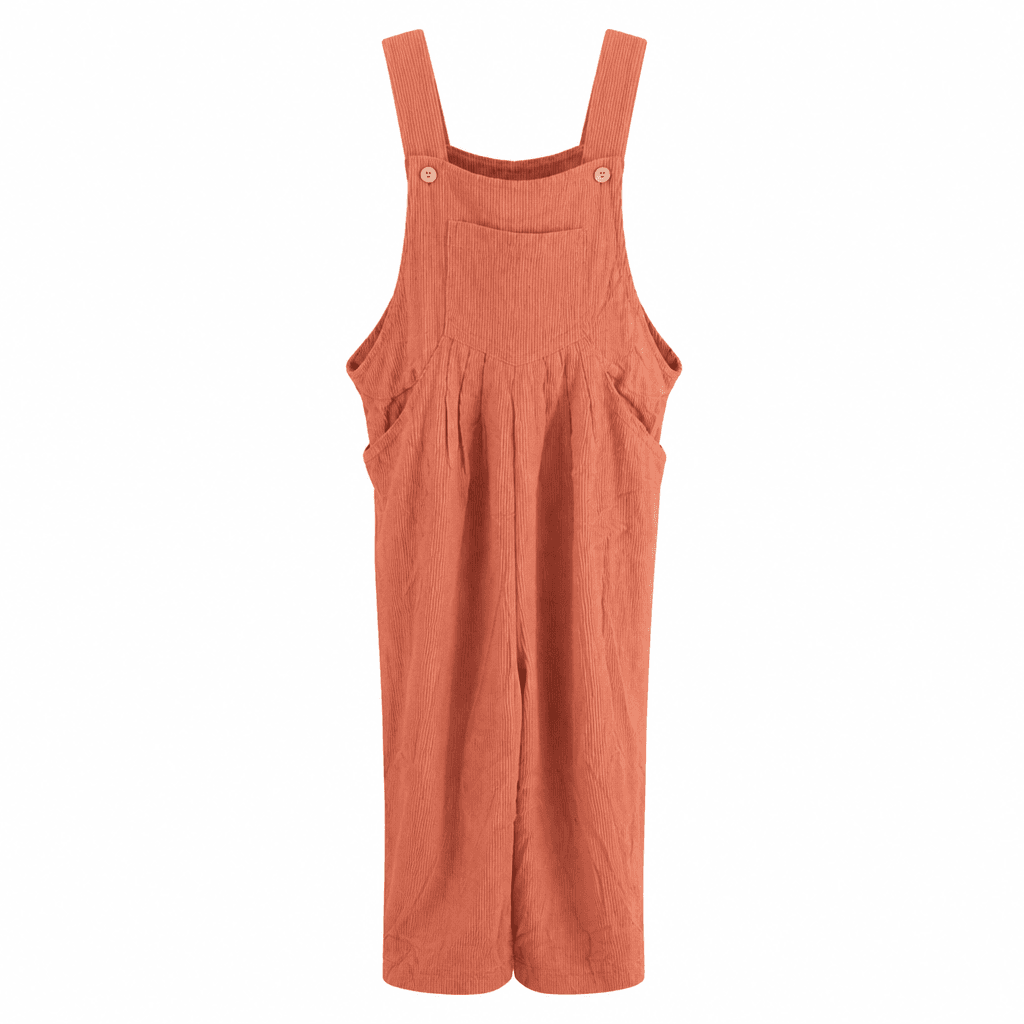 Women's Corduroy Overalls with Pockets