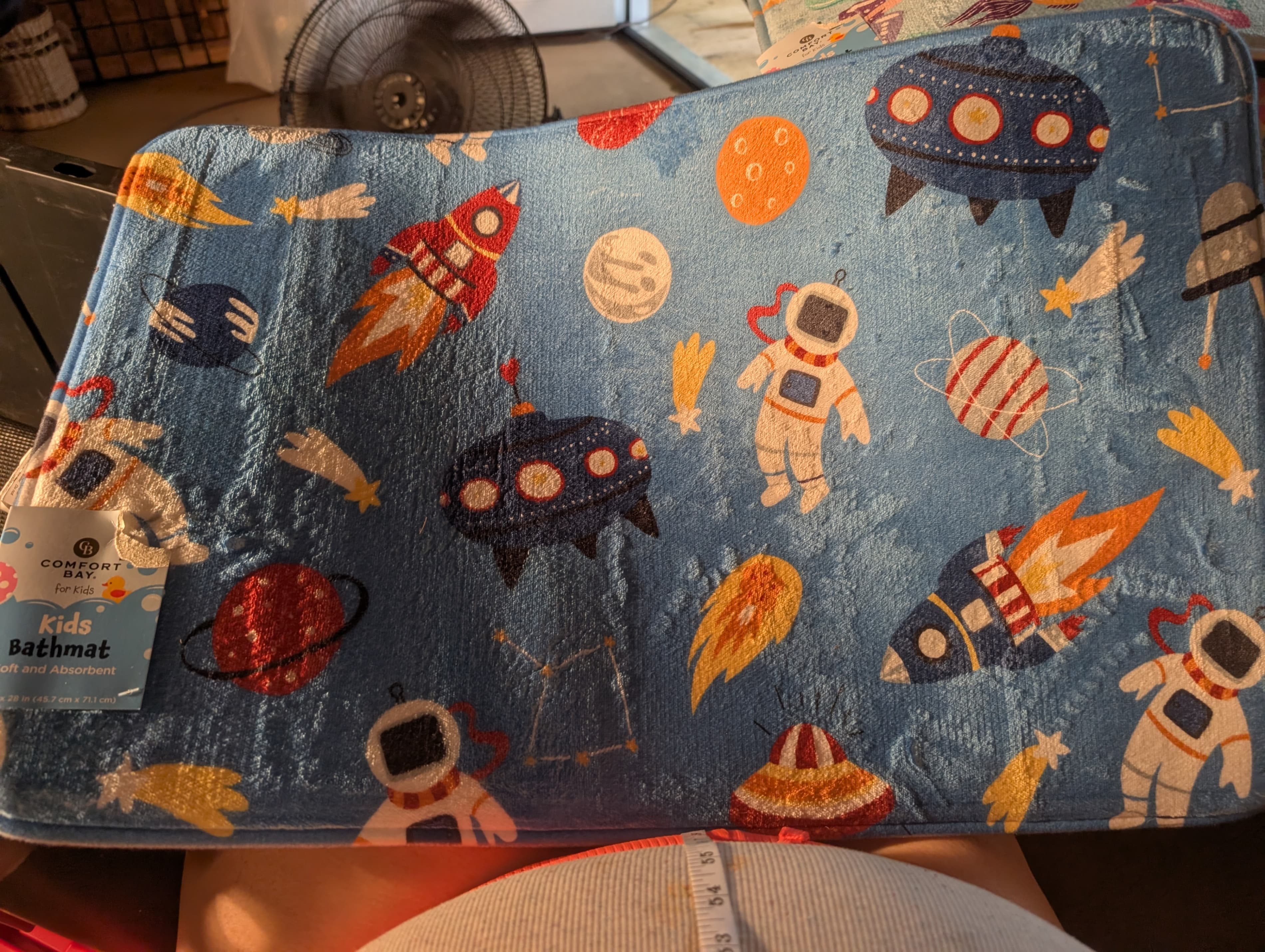 Comfort Bay Kids Bathmat Space Theme 18x28