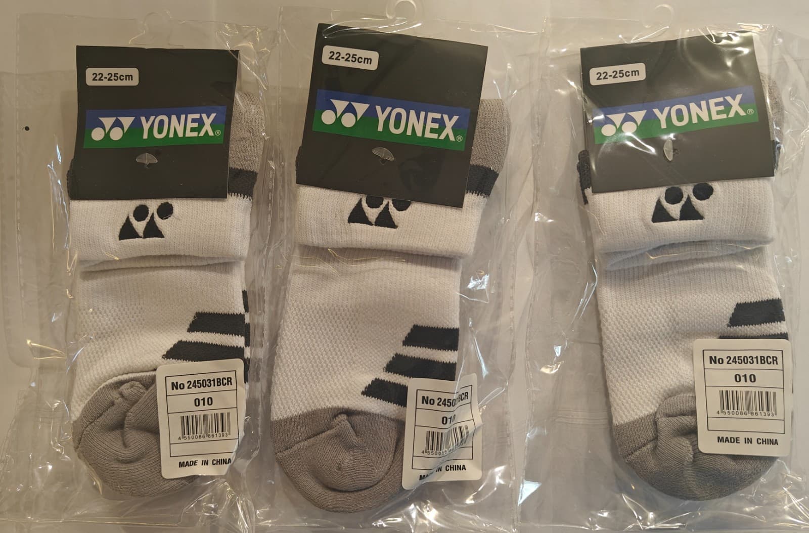 Yonex Badminton Tennis Sports Women's Girl's Socks Low Cut 3 Pairs SO2