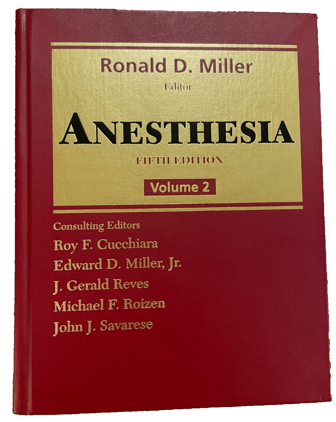 Anesthesia: Volume 2 of 2 Set, by Miller, 5th Ed., Hardcover, Medical Textbook