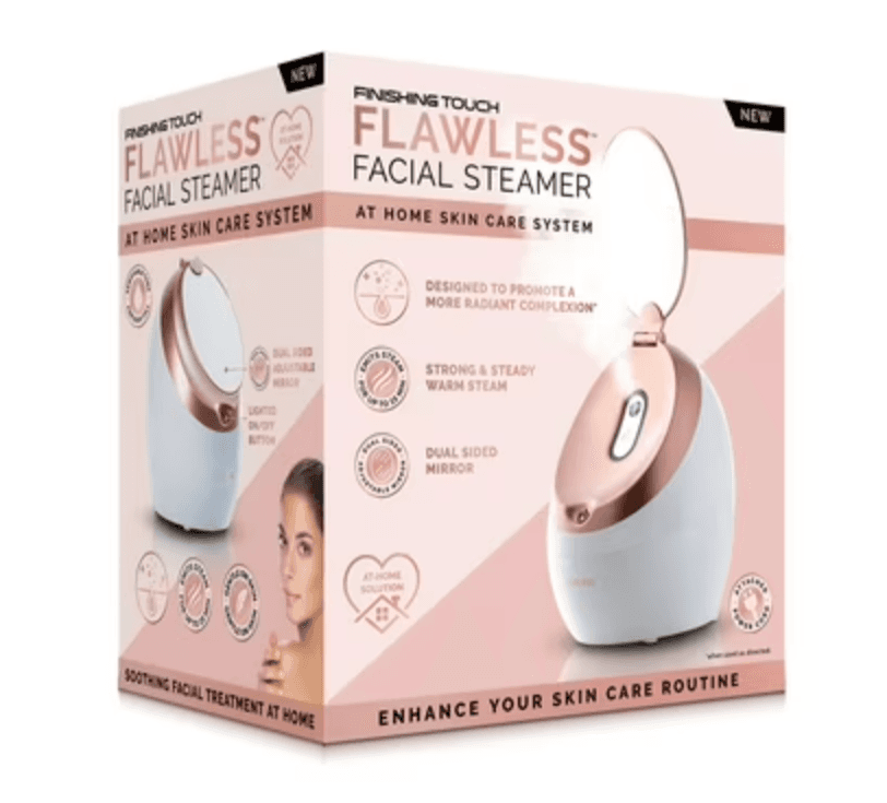 Finishing Touch Flawless Facial Steamer FTFST- Warm Steam At-Home Face Spa- NEW