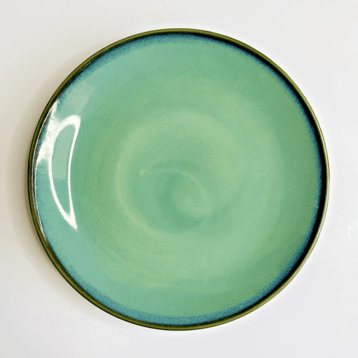 Sango China Nova Green 7 3/4" Salad Plate #4935 Discontinued Vintage MCM