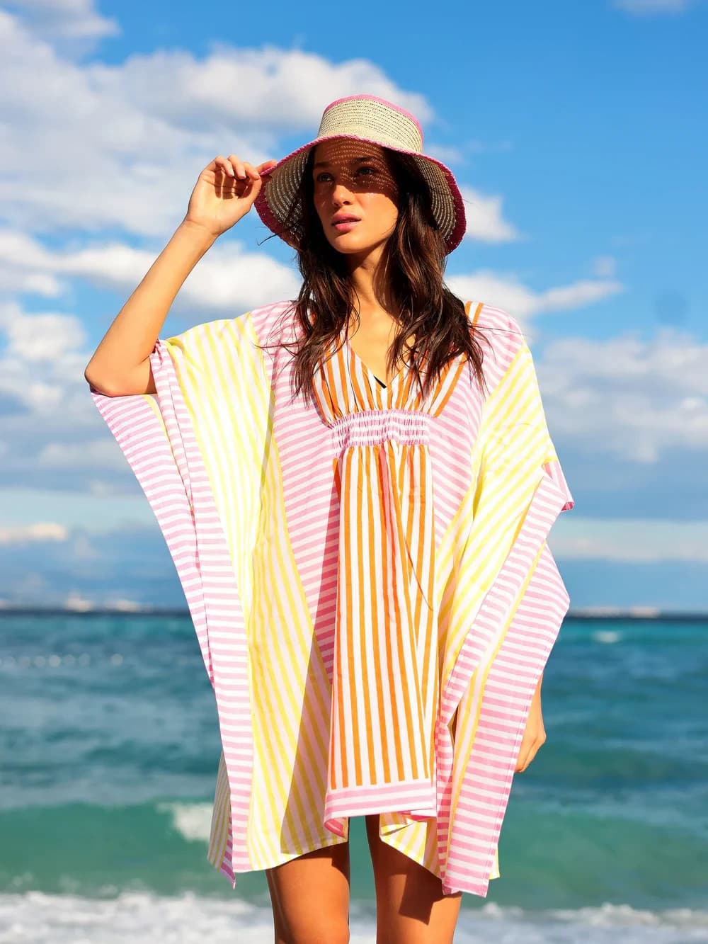 Shiraleah Swimsuit Cover-Up Kennedy Stripe Women's Size Small-Sold Out! $70 MSRP