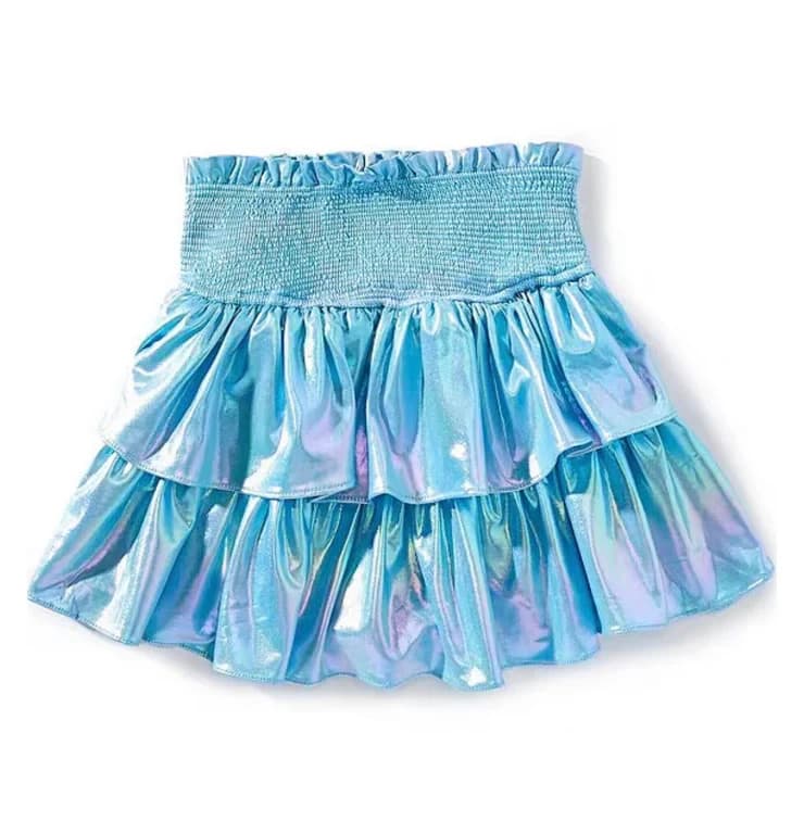 BuddyLove Girls Tween Skort Brookie Style Metallic Blue-Size TL Large-NWT!