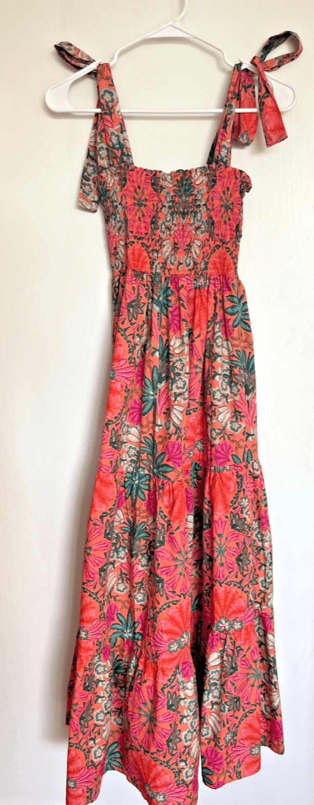 Olivaceous Floral Tiered Maxi Dress Women Size Small NWOT $125 MSRP