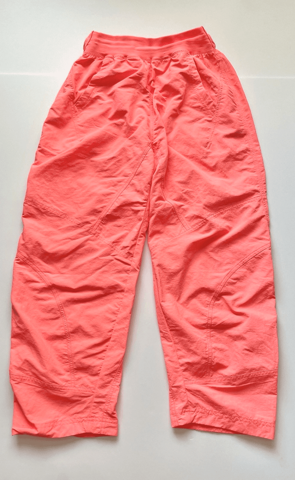 FP Movement by Free People High Rise Barrel Nylon Pants Neon Coral Size XS