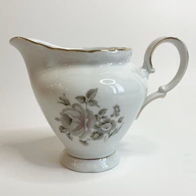 Vintage Winterling Bavaria “Empress” Creamer – 4” Floral Porcelain w/ Gold Trim