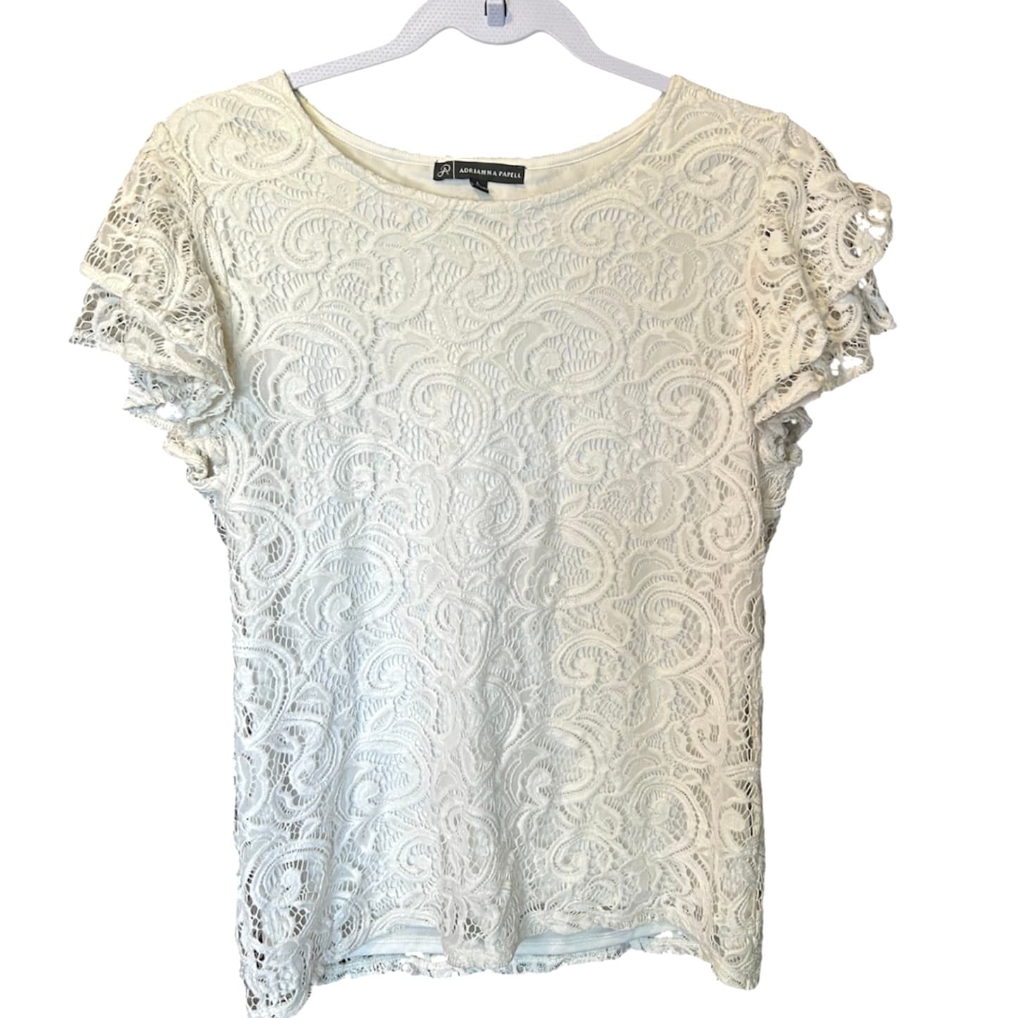 Adrianna Papell Lace Top Large