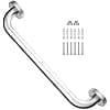 Brushed Nickel Grab Bar 16 Inch Stainless Steel Safety Grab Bar, Wall Mounted Balanced Support Bar for Toilet, Handicap Bathroom Safety Rail for Elderly Senior, Shower Bath Handle