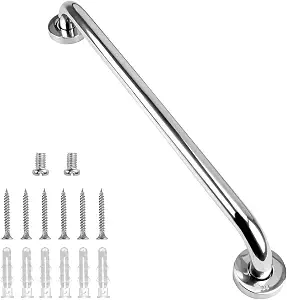 Grab Bar Rail, 20 Inch Stainless Steel Bathroom Handle, Safety Handle, Indoor/Outdoor Auxiliary Handle for Kitchen Bedroom Bathtub, Shower and Steps Condition: Appears New"