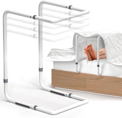 Blanket Lifters for Feet - Steel and Aluminum Blanket Lifter for Foot of Bed - Adjustable Blanket Lifter 20 to 28 inches