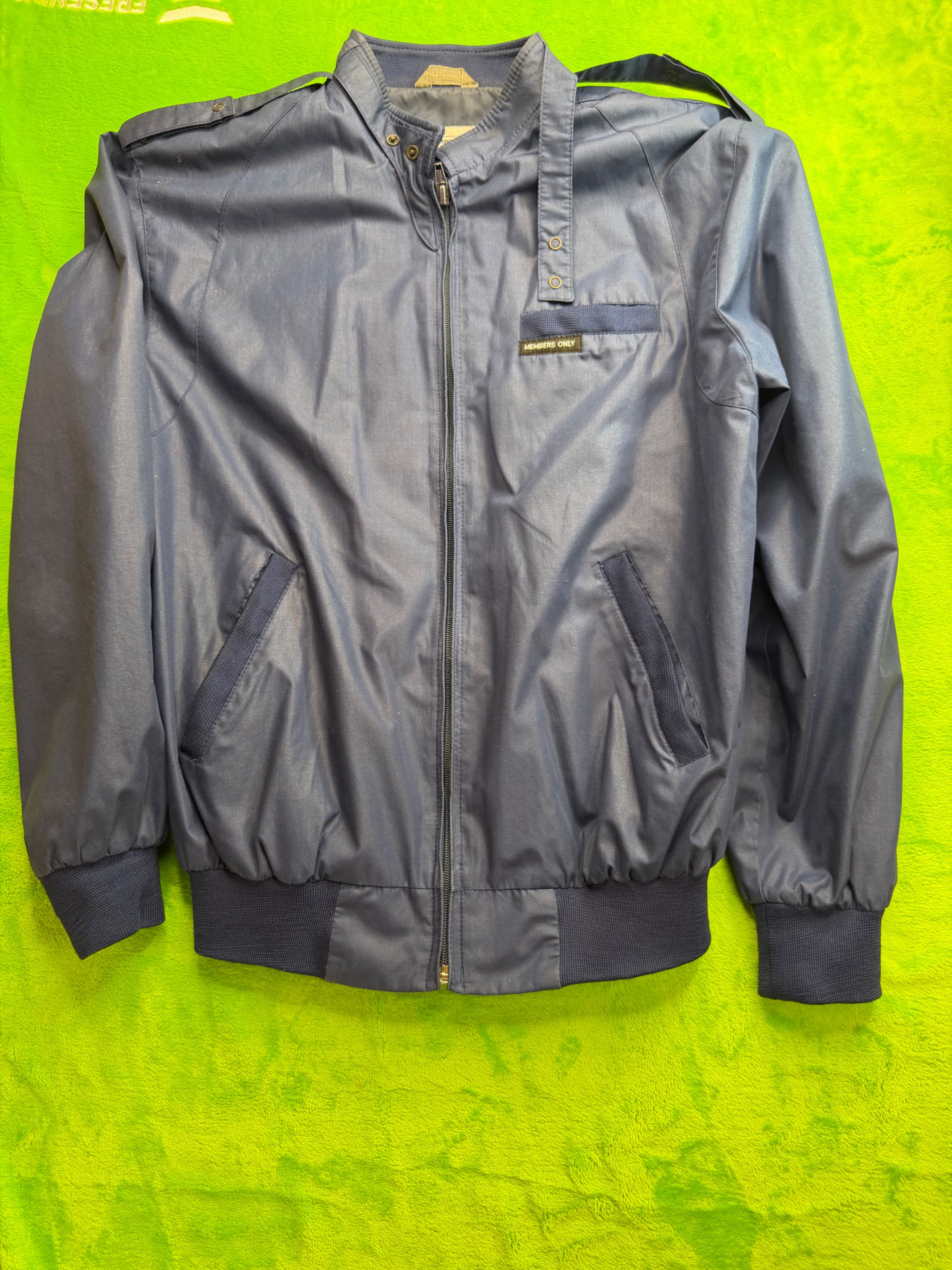 Members Only Navy Jacket Size 20 Made in Thailand