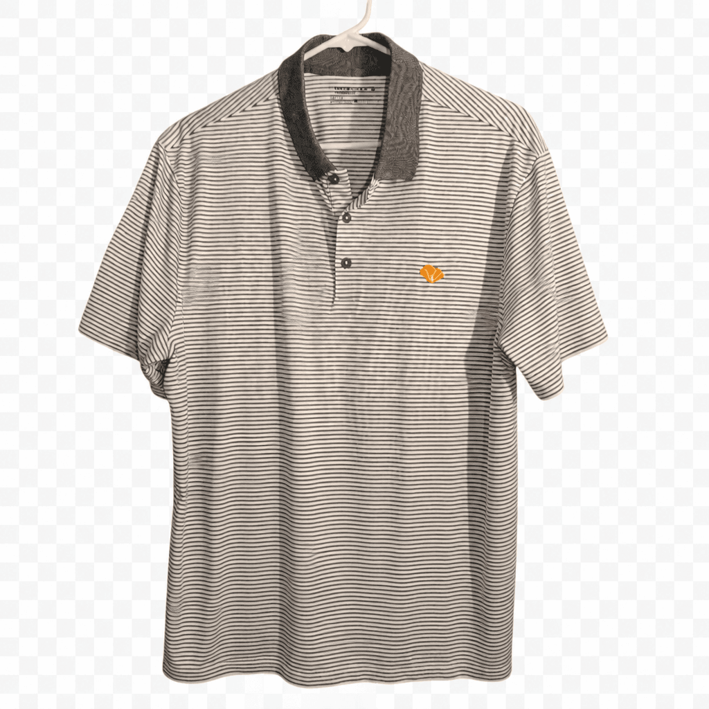 Nike Golf Dri-Fit Striped Polo Shirt Size L