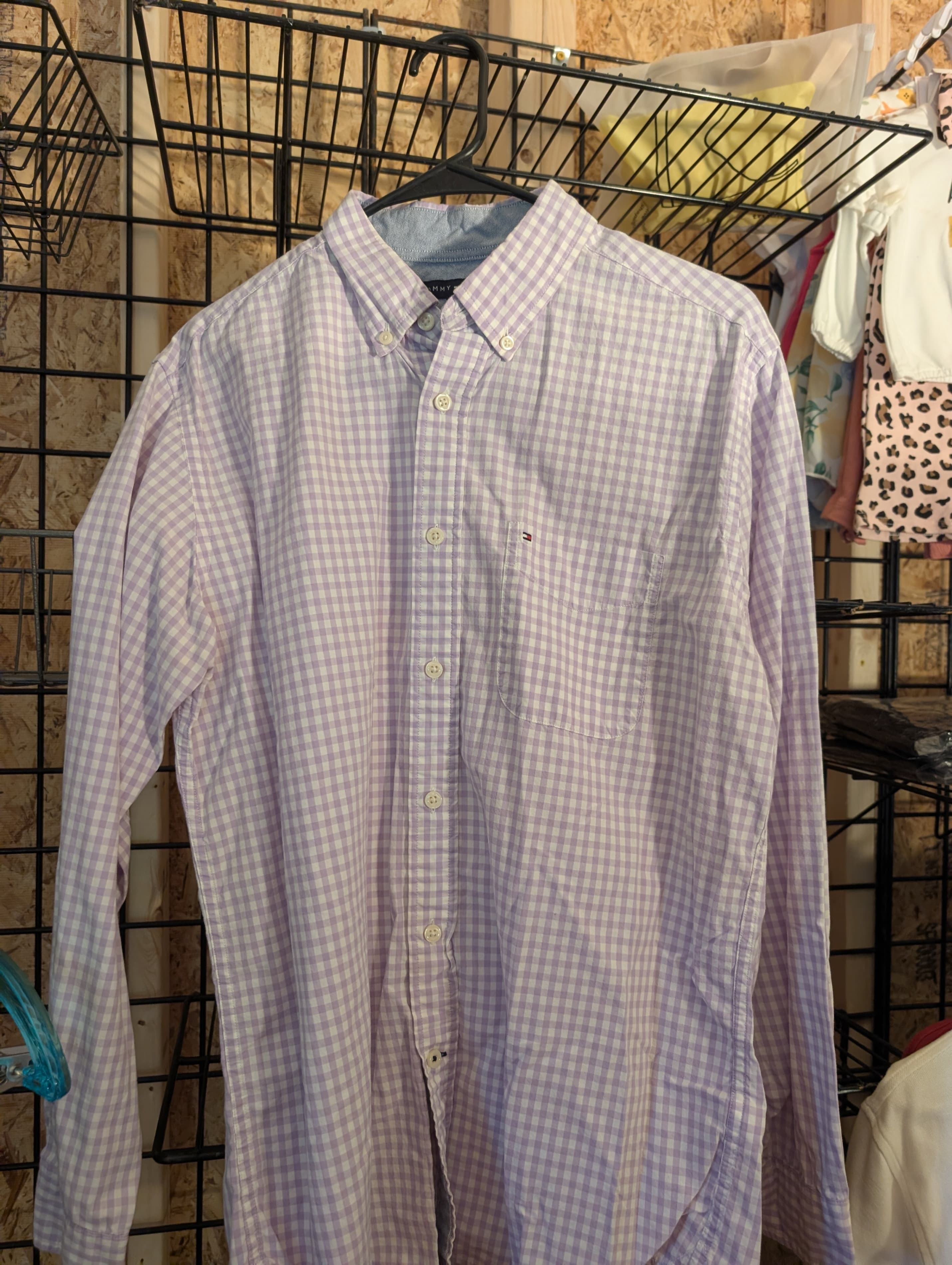 Tommy Hilfiger Classic Fit Gingham Shirt Medium
