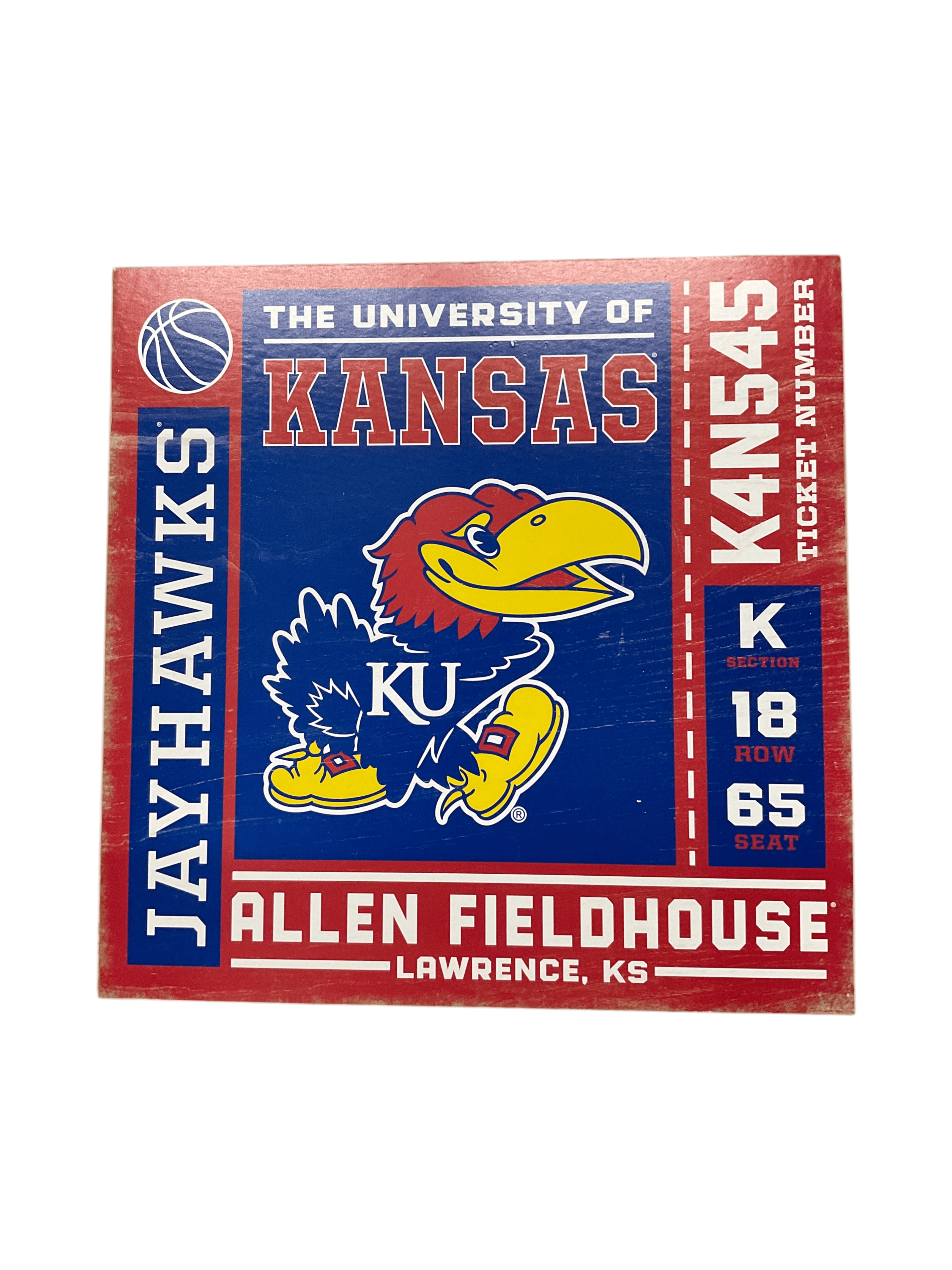 University of Kansas Jayhawks Wall Art 15x15