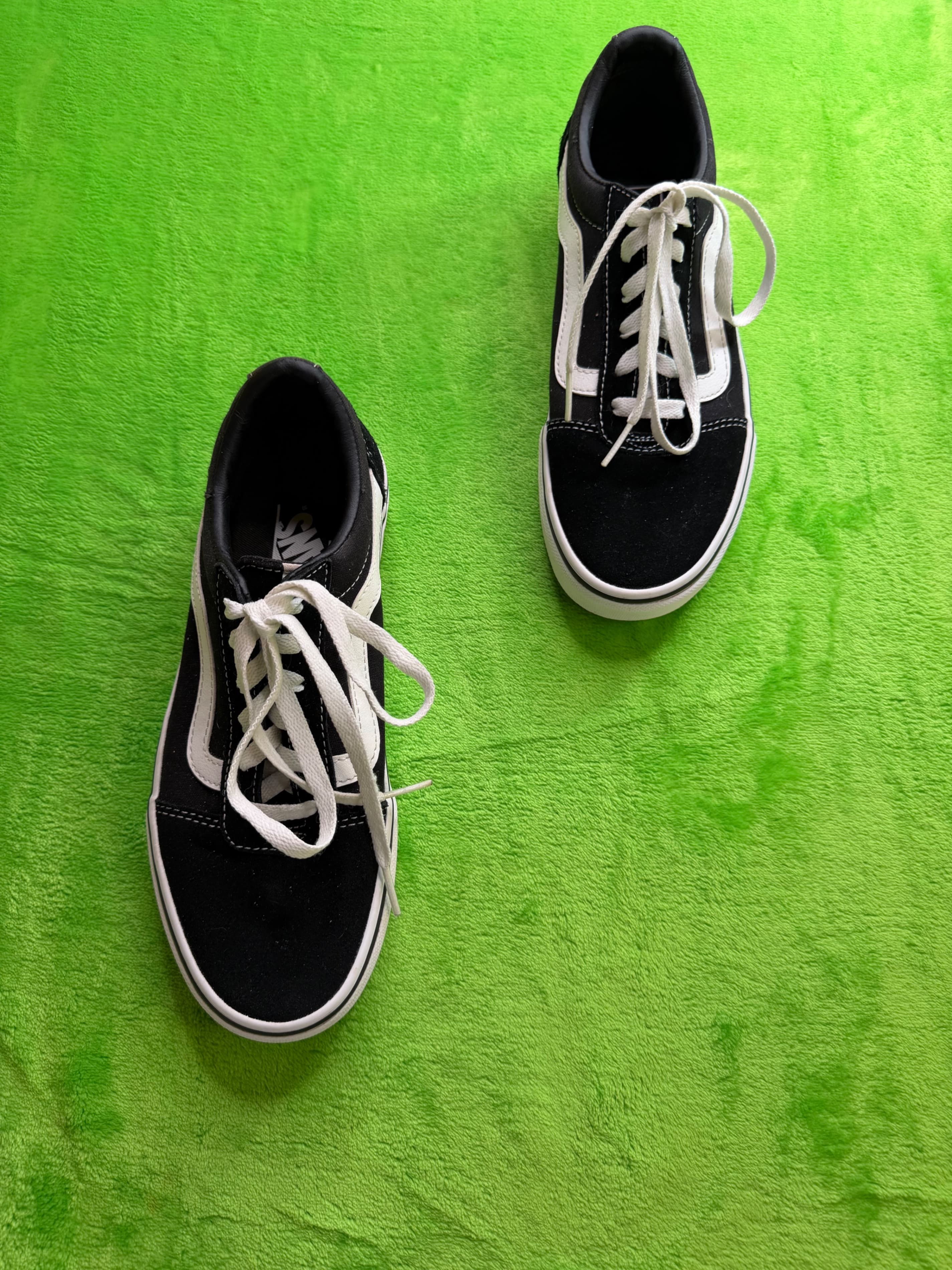 Vans Old Skool Womens Sz 8 Black White 500714 Skate Sneakers
