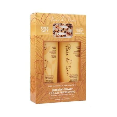 34.99 msrp Bain De Terre Passion Flower Color Preserving Shampoo and Conditioner 13.5 Oz