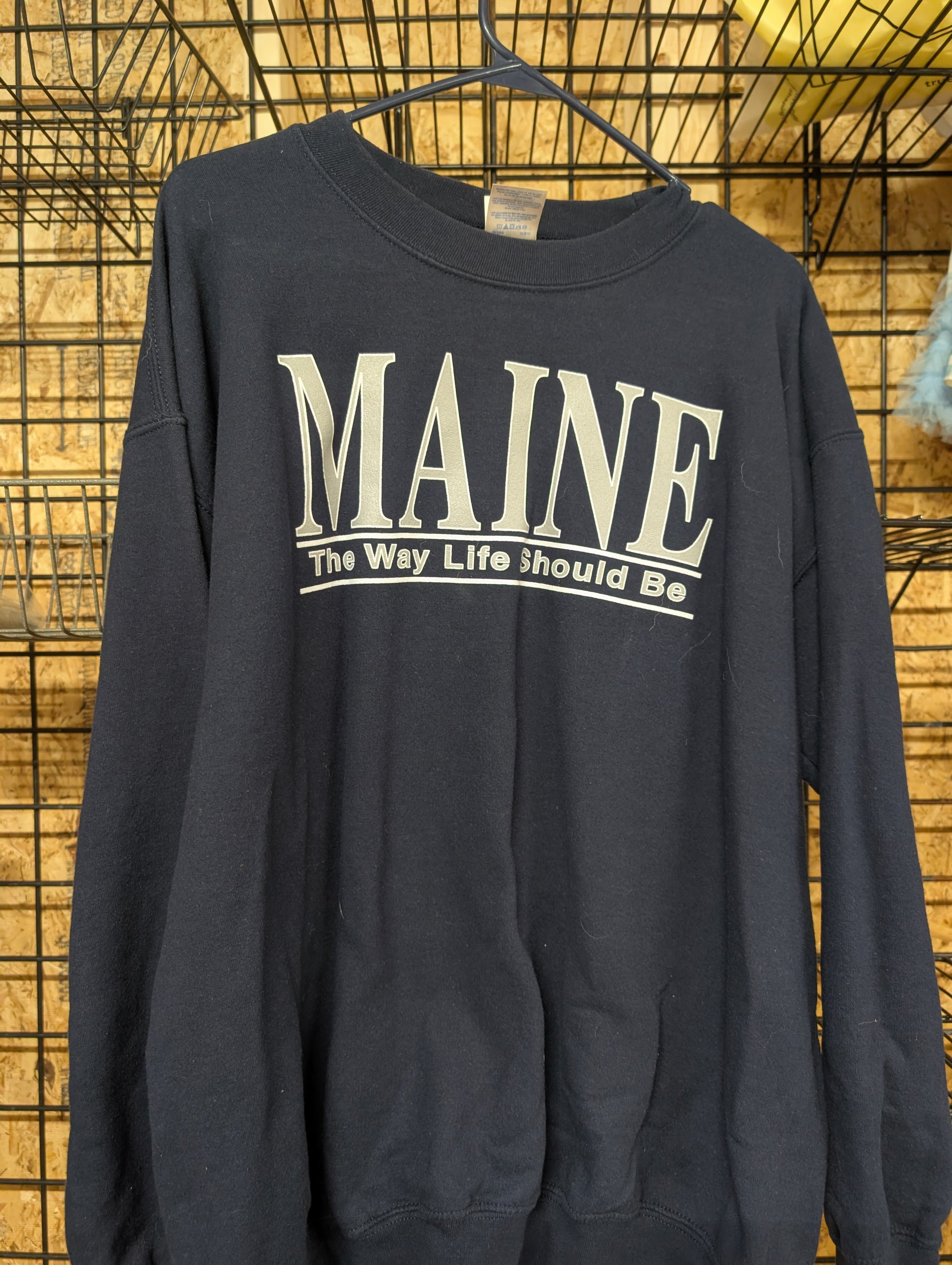 Gildan Heavy Blend Maine Sweatshirt Navy