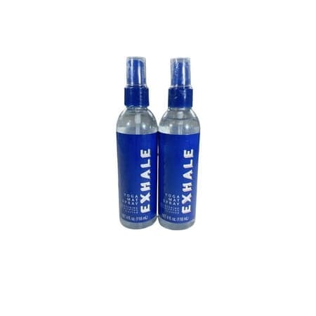 EXHALE 2pk Yoga Mat Cleaning Spray Refreshing Eucalyptus Scented 4 Fl. Oz