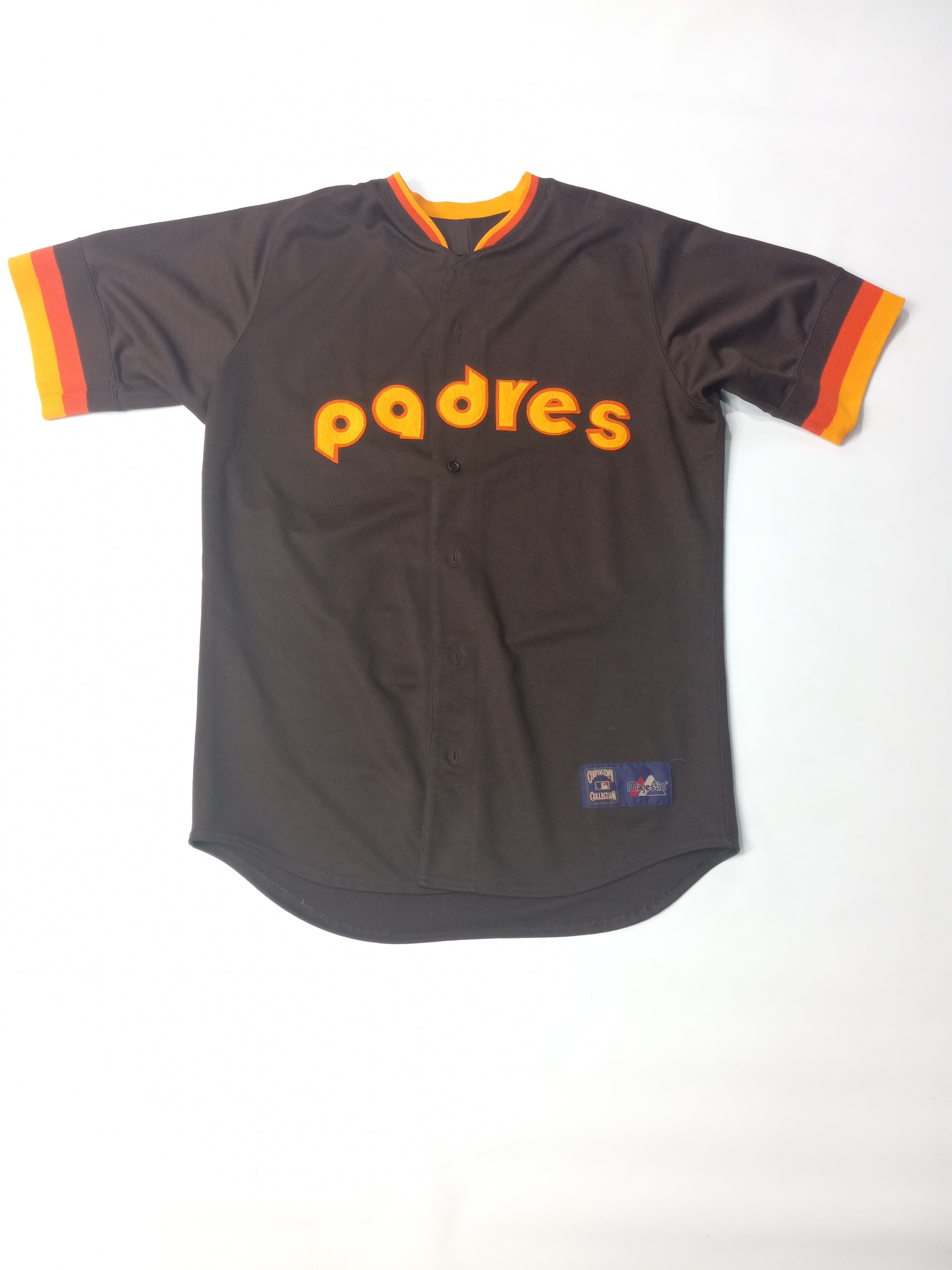 Majestic Padres Cooperstown Collection Jersey Size L