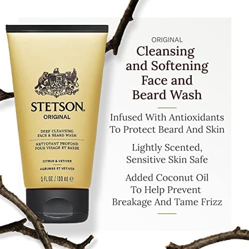 16 MSRP Stetson Original Deep Moisture Cream Face & Beard Citrus & Vetiver 5oz/150ml