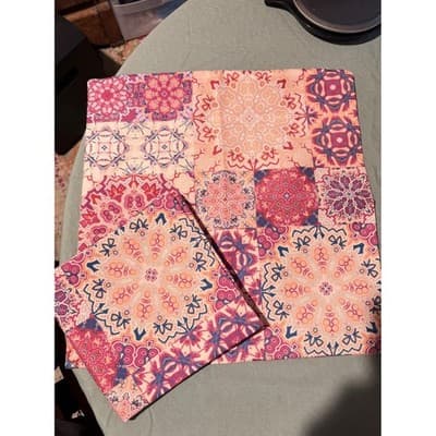 Boho Medallion Print Square Pillow Cover Case