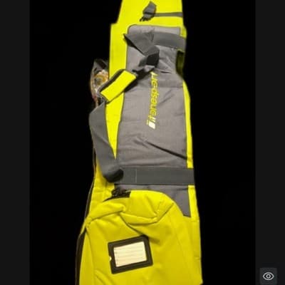 Yellow and Gray Ski Bag