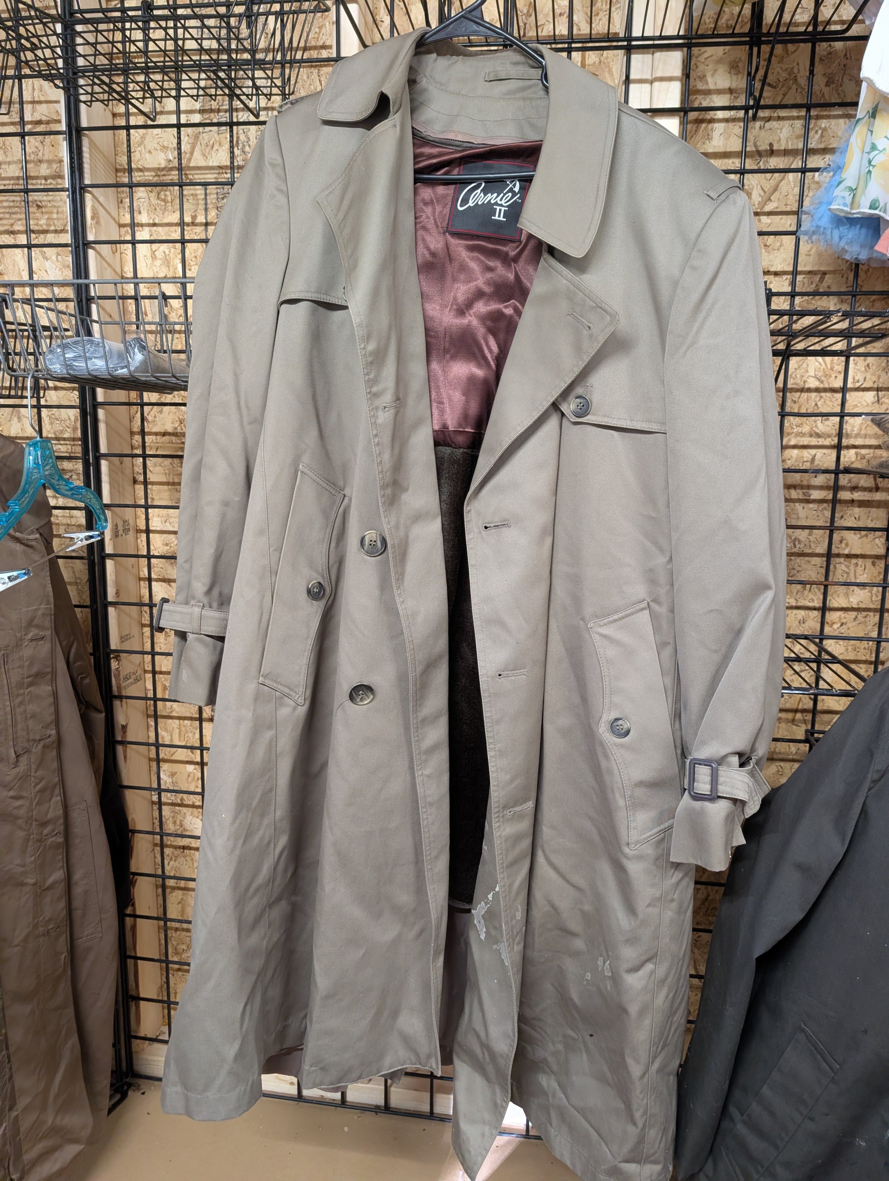 Cornie II Men's Trench Coat Size 40 Reg