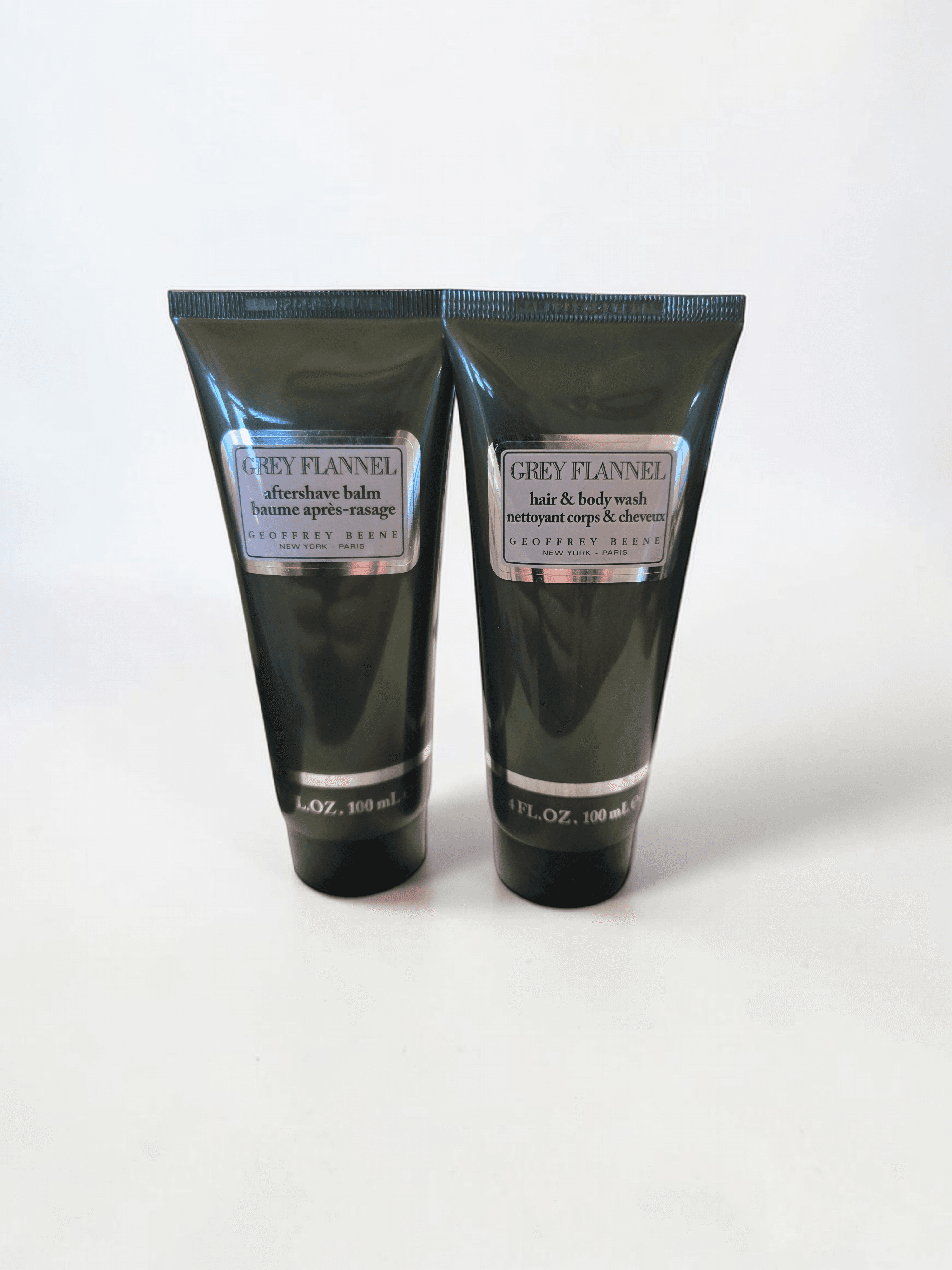 Geoffrey Beene Grey Flannel Aftershave Balm & Body Wash Set
