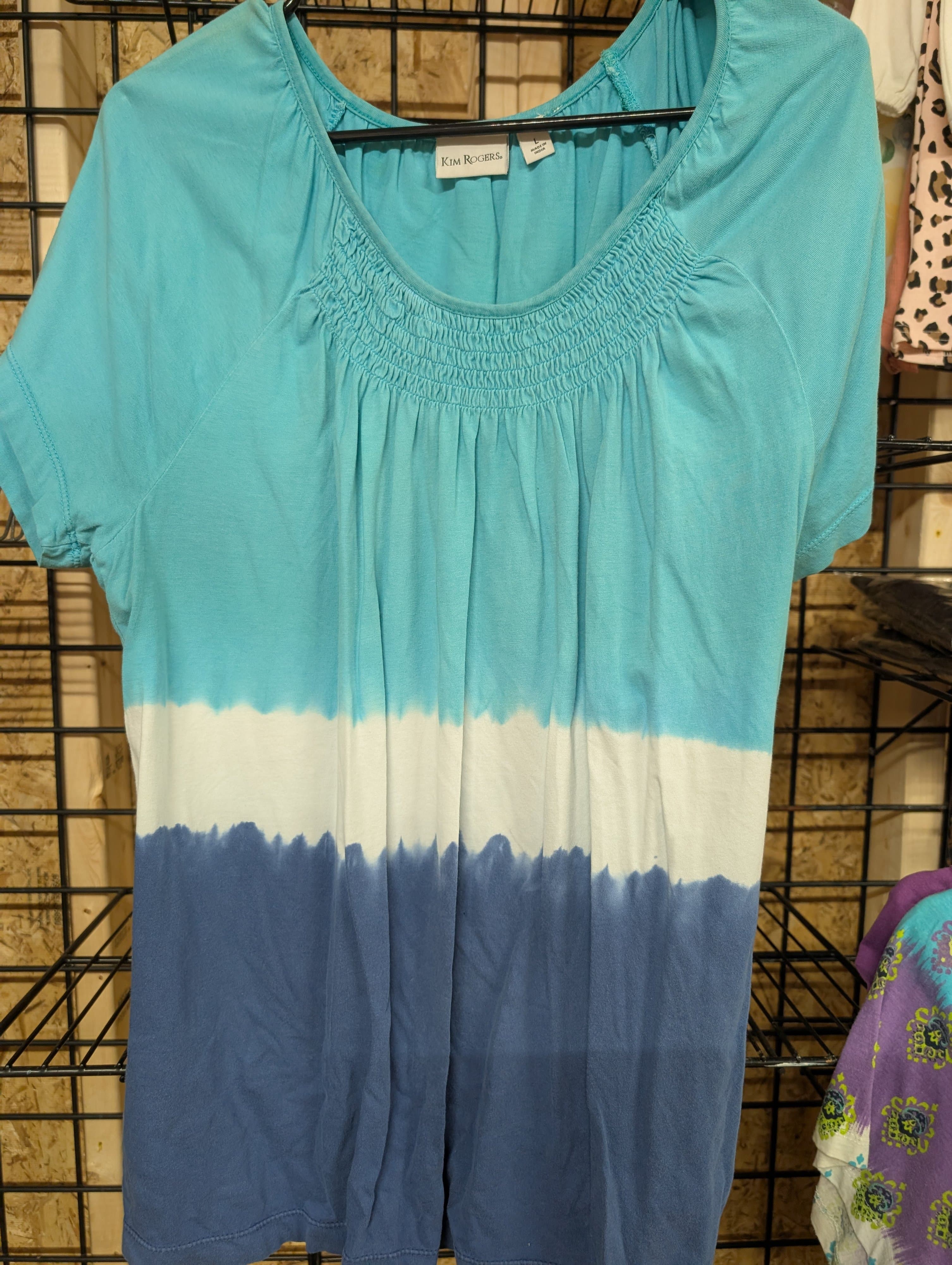 Kim Rogers Women's Tie-Dye Top Size L