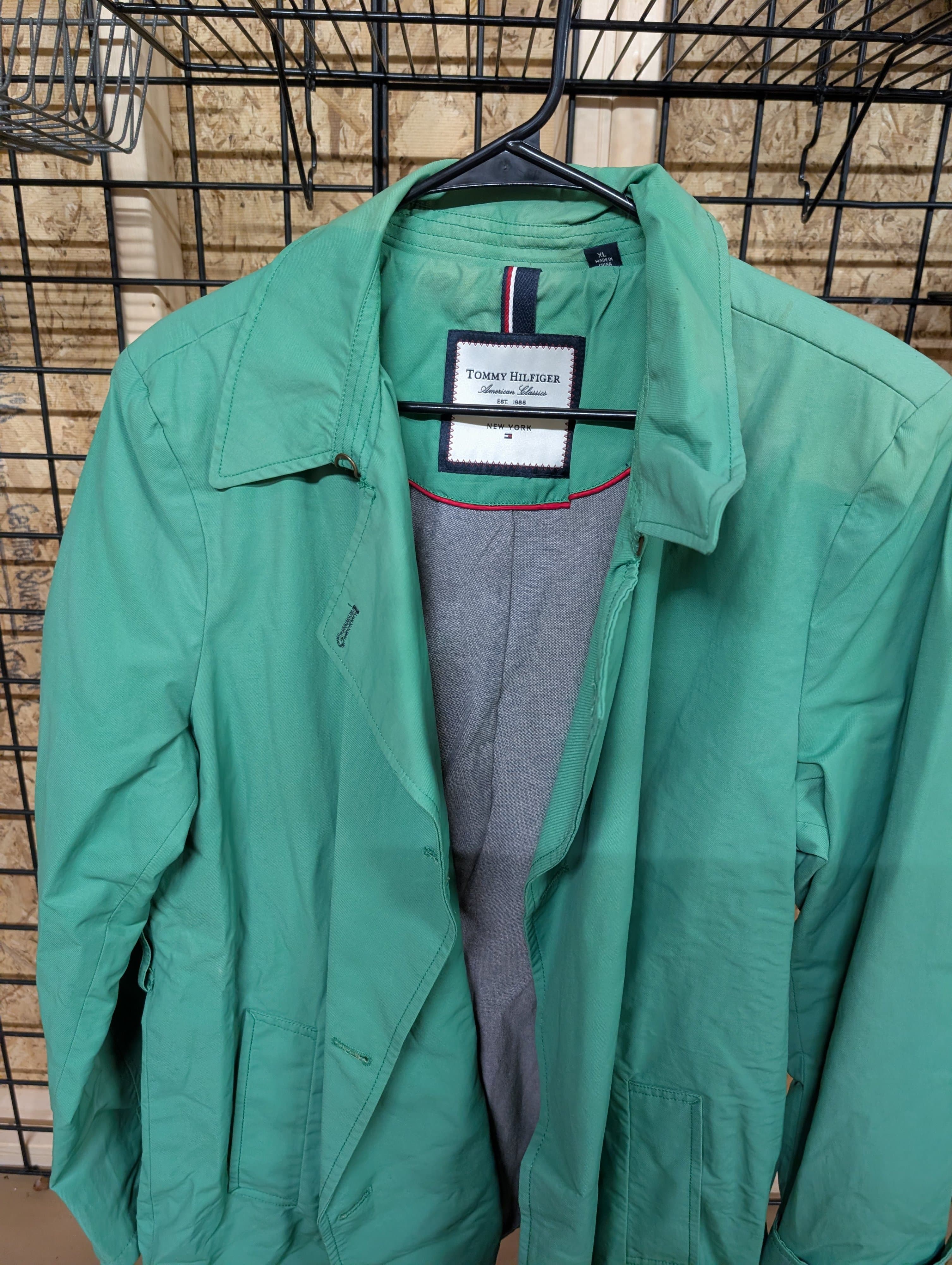 Tommy Hilfiger XL Green Hooded Jacket