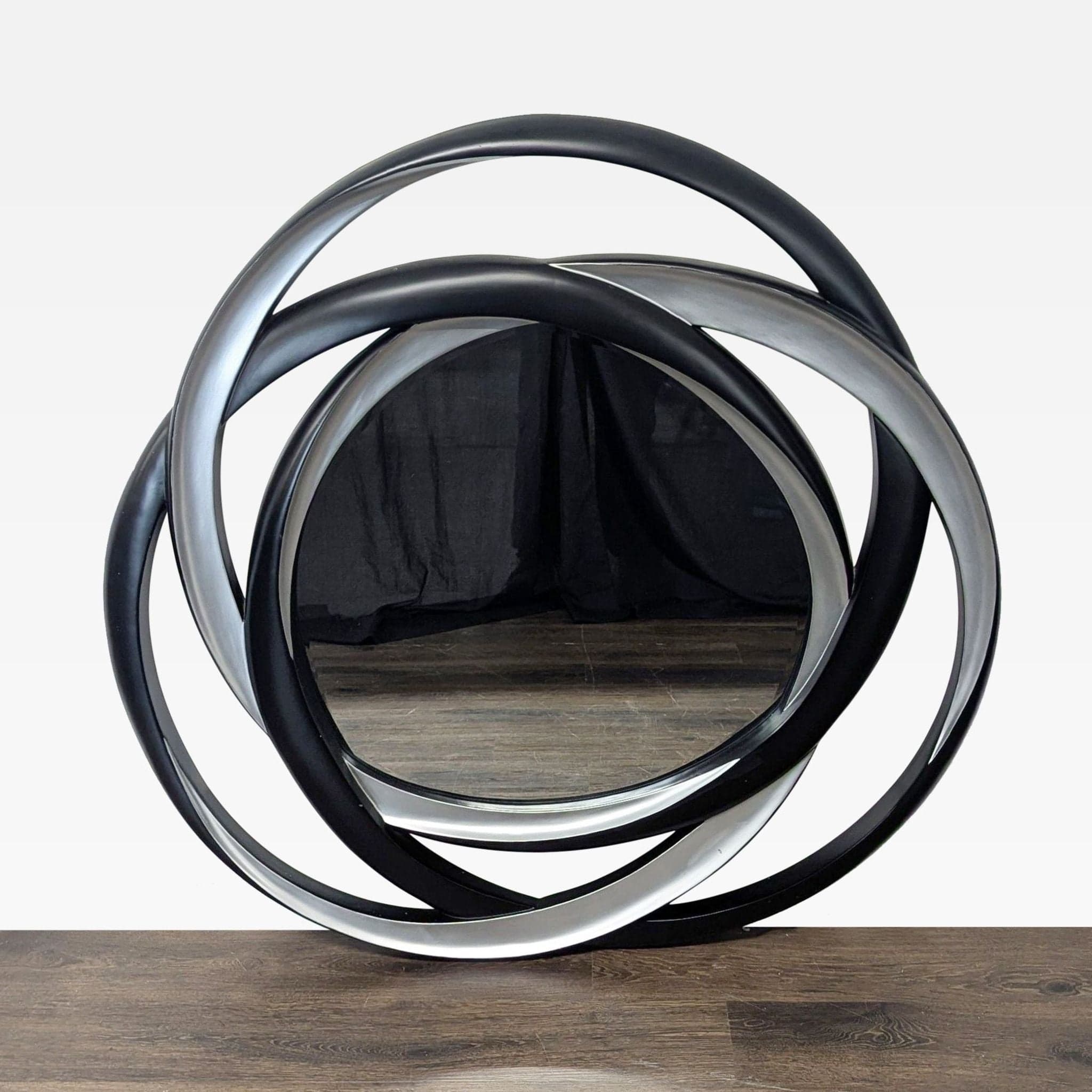 Coaster Silver/Black Contemporary Mirror